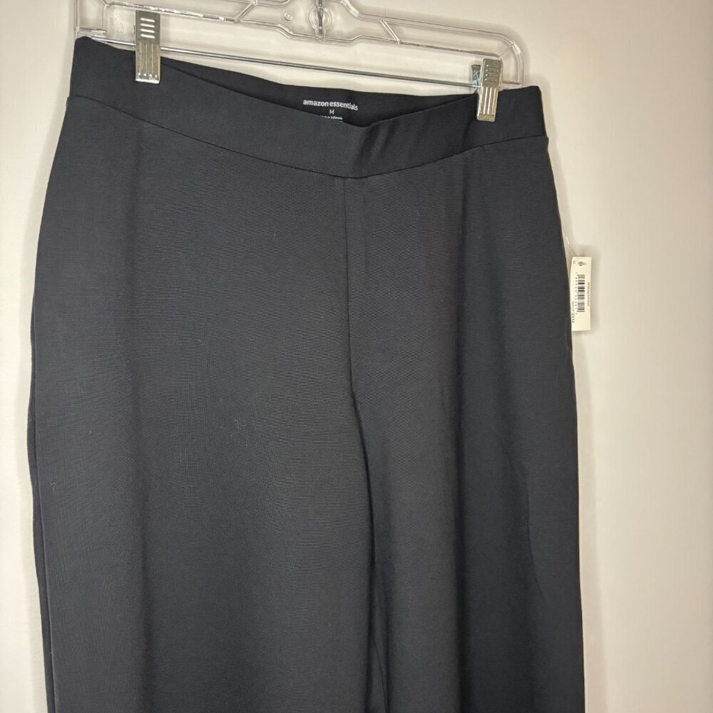 AMAZON ESSENTIALS NEW Wide Leg Trouser Womans M Black